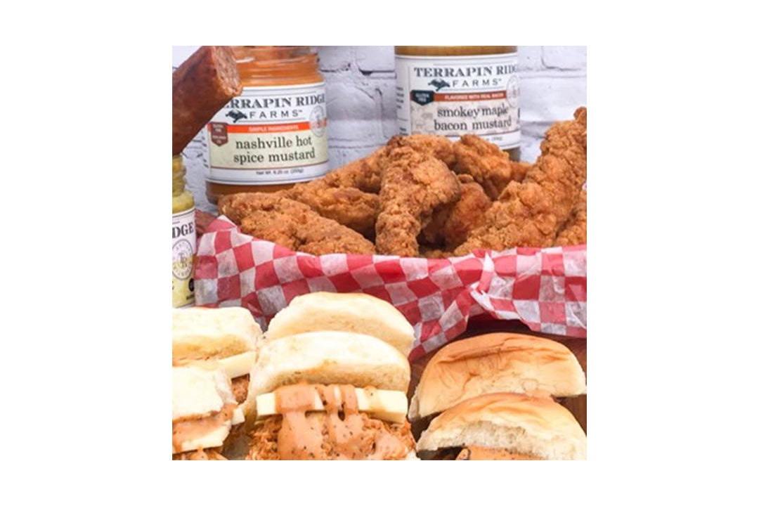Chicken Tenders with Terrapin Ridge Farms Nashville Hot Spice Mustard Chicken Tenders with Terrapin Ridge Farms Nashville Hot Spice Mustard